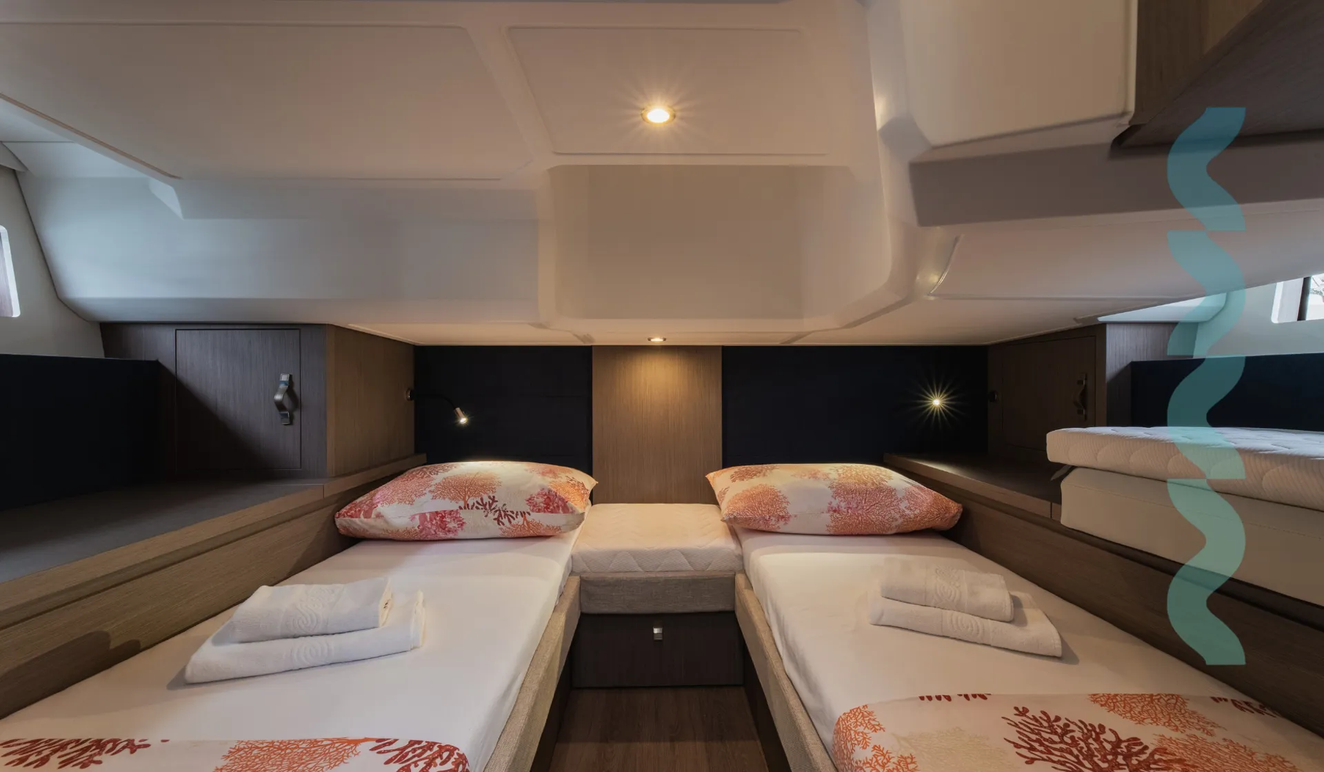Twin cabin interior
