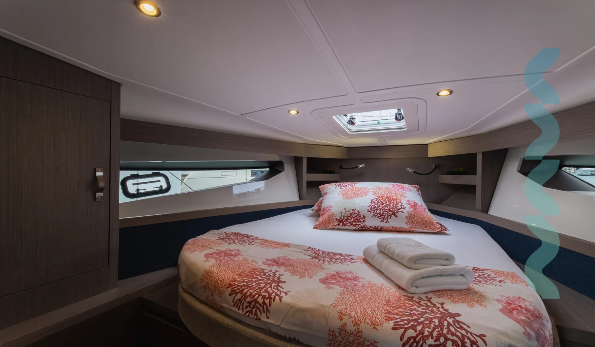 Guest cabin with double berth